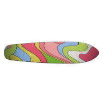 rainbow swirled skateboard