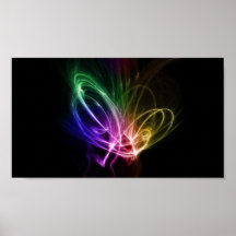 Rainbow Swirls Poster