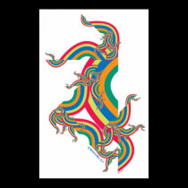 rainbow swirls posters