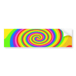 Rainbow Swirly bumper stickers