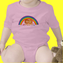 Rainbow Tango-Cute Cartoon Lions Baby Apparel t-shirts by Lioness_Graphics Rainbow Tango-Cute Cartoon Lions Baby Apparel t-shirts