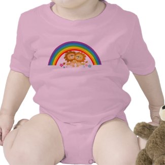 Rainbow Tango-Cute Cartoon Lions Baby Apparel shirt