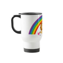 Rainbow Tango-Cute Cartoon Lions Commuter Mug by Lioness_Graphics Rainbow Tango-Cute Cartoon Lions Commuter Mug