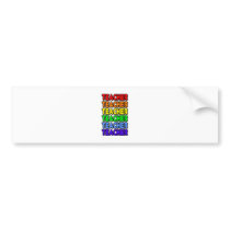 Rainbow Teacher bumper stickers