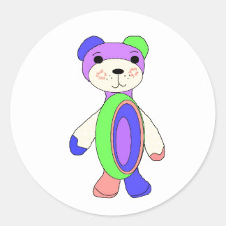 rainbow teddy bear cartoon