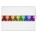 Rainbow Teddy Bears cards by TomFarrell Rainbow Teddy Bears cards