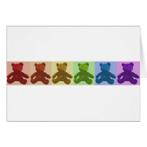 Rainbow Teddy Bears cards by TomFarrell Rainbow Teddy Bears cards