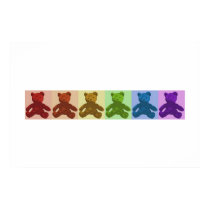 Rainbow Teddy Bears posters