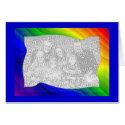 Rainbow Templet cards