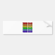 Rainbow Tennis Coach Bumper Sticker