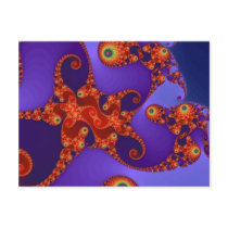 Rainbow Tentacles Postcard