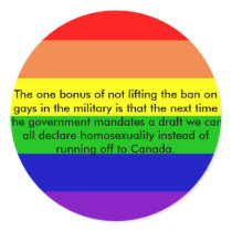 rainbow, The one bonus of not lifting the ban o... stickers by jonboi2008 rainbow, The one bonus of not lifting the ban o... stickers