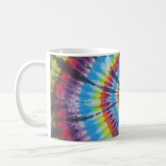 Rainbow Tie Dye Swirl Coffee Mug mug