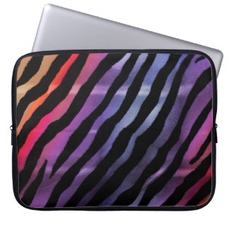 Rainbow Tiger Designer Laptop Sleeve