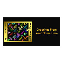 Rainbow Tigers Customized Photo Card