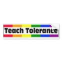 rainbow-tolerance bumper stickers