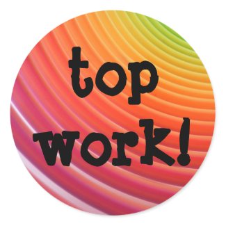 Rainbow top work stickers sticker