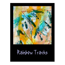 Rainbow Tracks Postcard