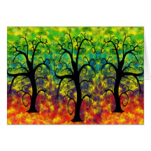 Rainbow Tree of Life Card