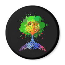 Rainbow Tree of Life Magnet