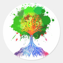 Rainbow Tree of Life Sticker