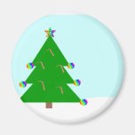 Rainbow Tree Refrigerator Magnet