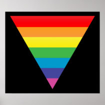 rainbow triangle. print