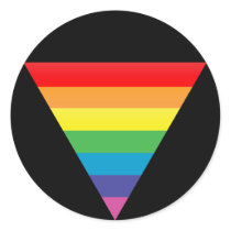 rainbow triangle. stickers