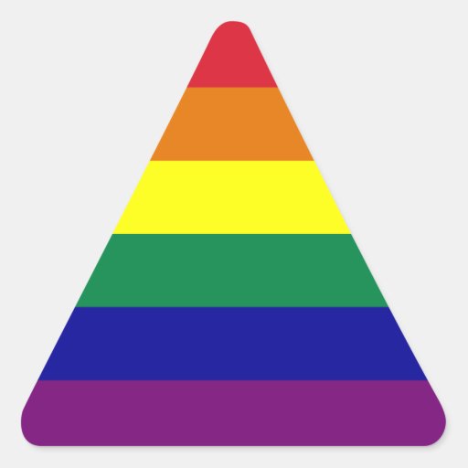 Rainbow Triangle Sticker | Zazzle