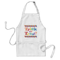 Rainbow Trick or Treat aprons
