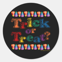 Rainbow Trick or Treat stickers
