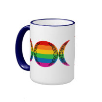 Rainbow Triple Goddess Symbol mugs