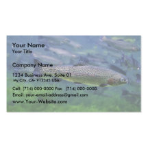Rainbow Trout Business Card Template