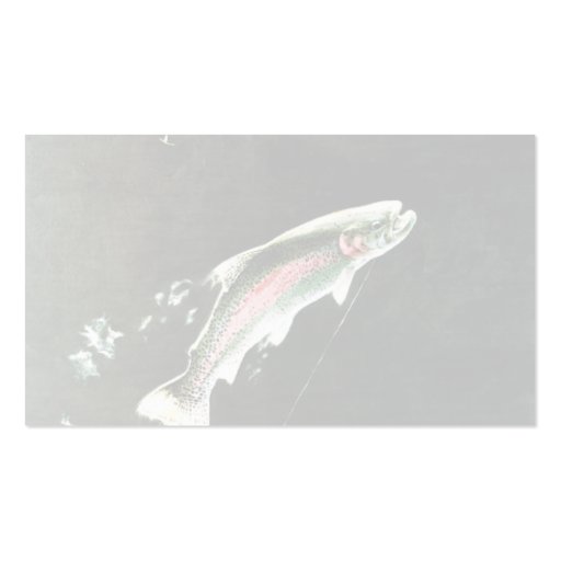 Rainbow Trout Business Cards (back side)