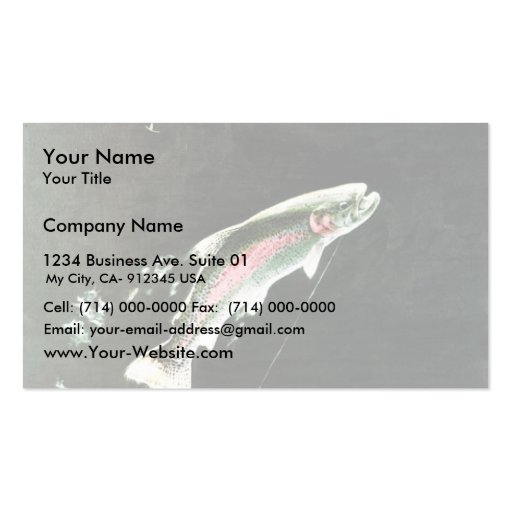 Rainbow Trout Business Cards