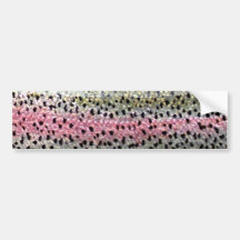 Rainbow Trout by PatternWear© Bumper Sticker