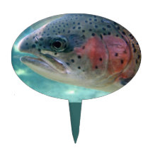 Rainbow Trout Cake Topper