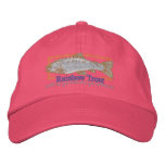 Rainbow Trout Embroidered Hat