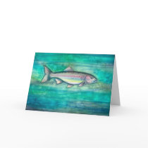 Rainbow Trout Father's Day Card
