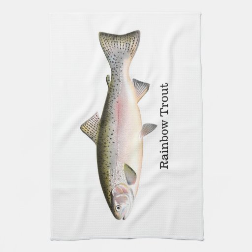 Rainbow Trout Fish Hand Towels Zazzle