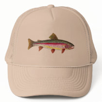 Rainbow Trout Fish Mesh Hats