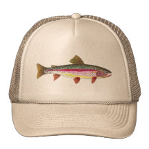 Rainbow Trout Fish Mesh Hats