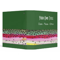 Rainbow Trout Fishing Binder
