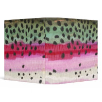 Rainbow Trout Fishing 3 Ring Binder