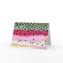 Rainbow Trout Fishing Greeting Cards