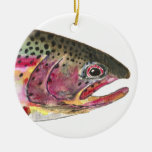 Rainbow Trout Fishing Christmas Ornaments
