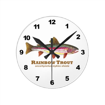 Rainbow Trout Fishing Clocks