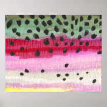Rainbow Trout Fishing Print