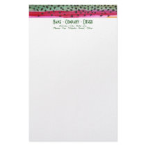 Rainbow Trout Fishing Stationery Design