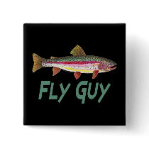 Rainbow Trout Fly FIshing Pin